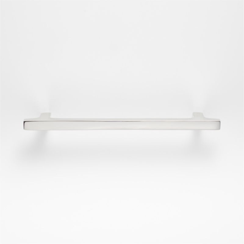 Square Edge 6" Polished Chrome Cabinet Drawer Bar Pull